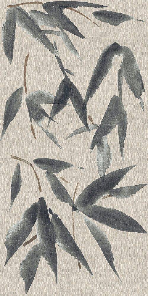 Leaves Linen Mix Rect 60x120